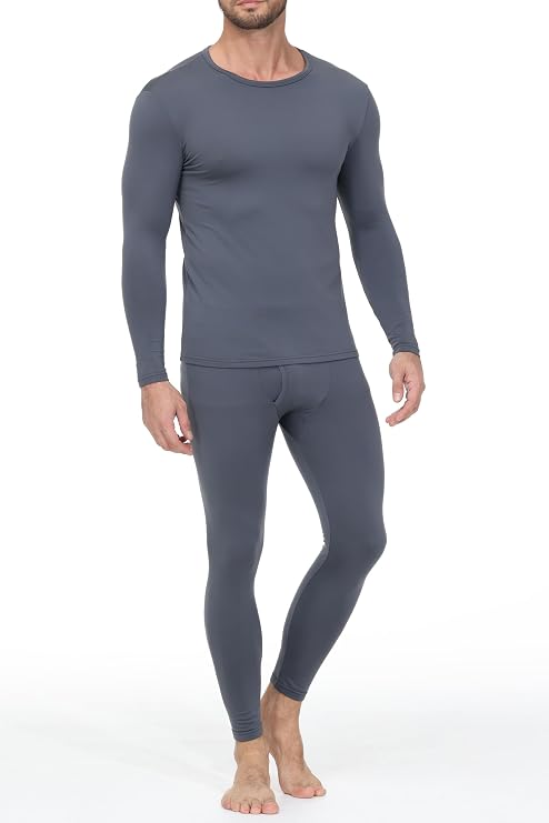 Thermal Underwear for Men Long Johns Base Layer Regular/Tall Top and Bottom Set Pajamas Cold Weather Winter Clothes