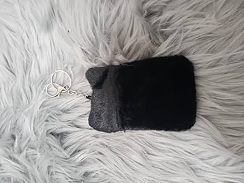 Amazon.co.jp: 猫 黒 ふわふわ トレカホルダー トレカケース