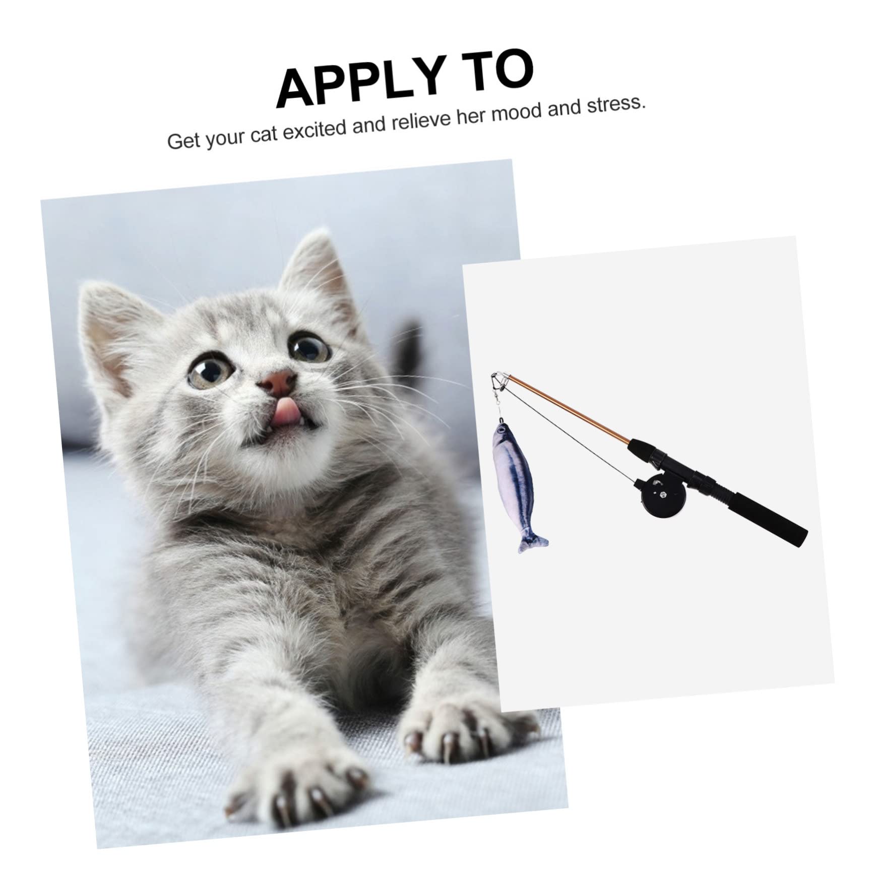POPETPOP 3stücke Interaktives Katzenspielzeug Mit Ausziehbarem Pet Stick Und Lebensechtem Fisch Für Abwechslungsreiche Spielstunden Und Bewegung Für Ihre Katze
