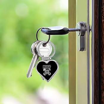 Amazon.co.jp: キーホルダー キッス KISS キス キーリング付き