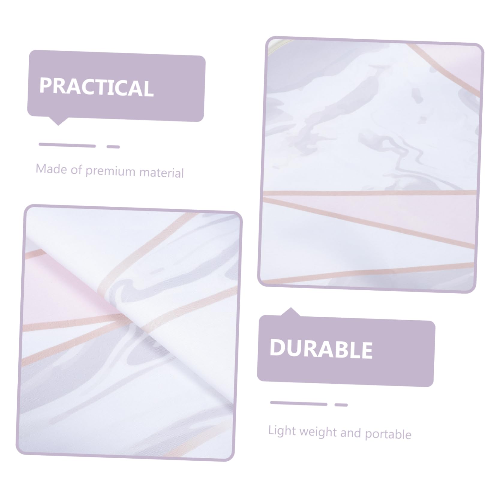 Ciieeo Marble Pattern Ironing Board Cover Pad Easy Installation Stylish Design for Standard Ironing Boards for Home Use