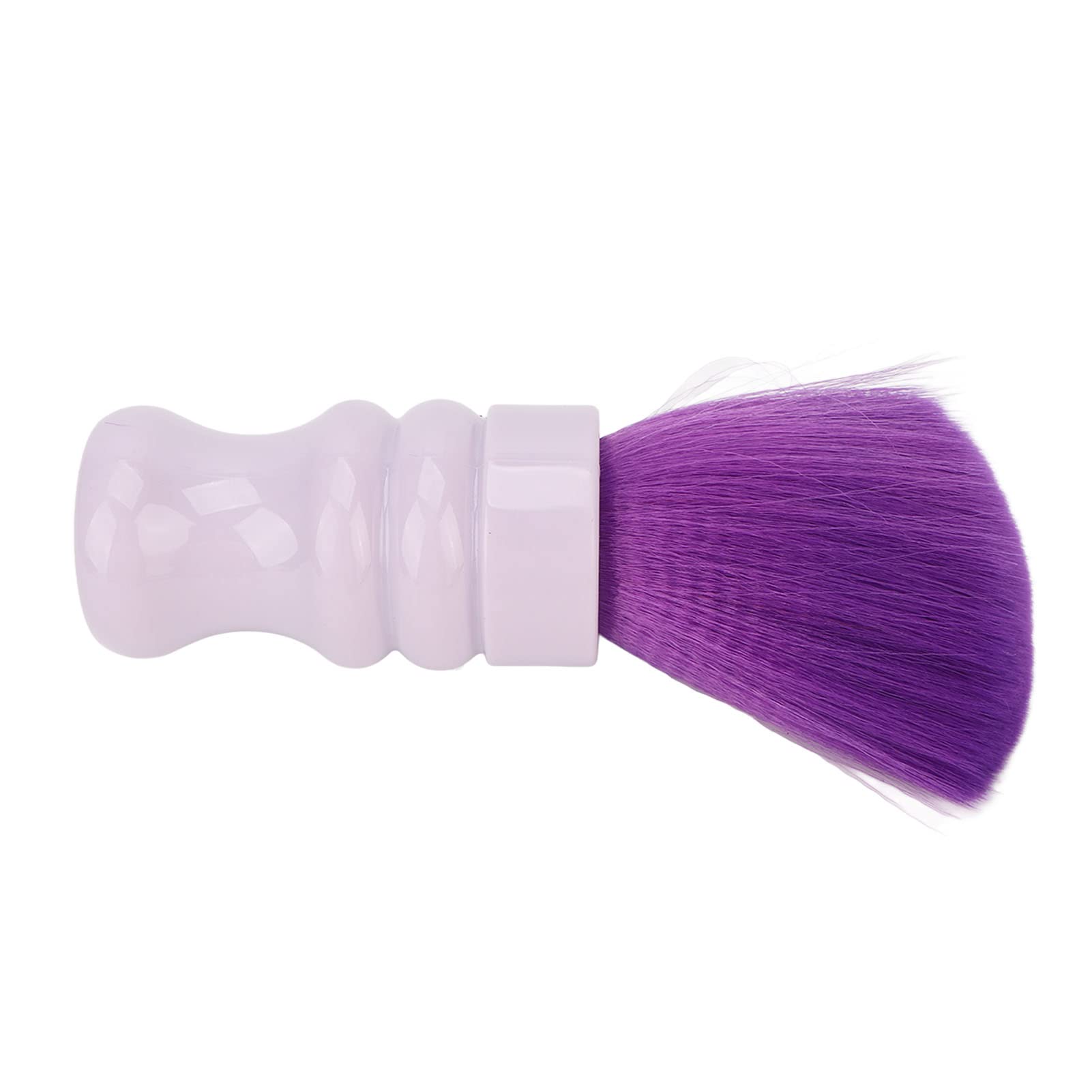 Cryfokt Neck Duster Weiche Nylonbürste Effiziente Reinigung für Friseursalon, ABS-Griff – Lila