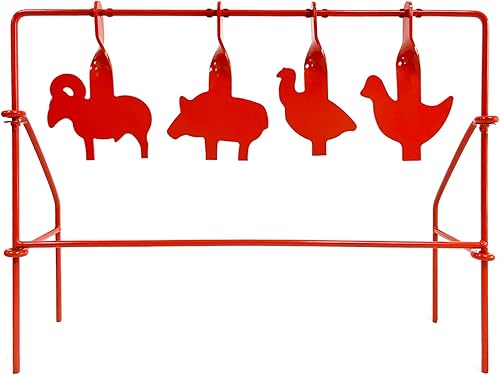 Atflbox BB Gun Target Animal Silhouette Heavy Metal Spinning Pellet Airsoft Shooting Target para exteriores, clasificado para calibre .177 .20