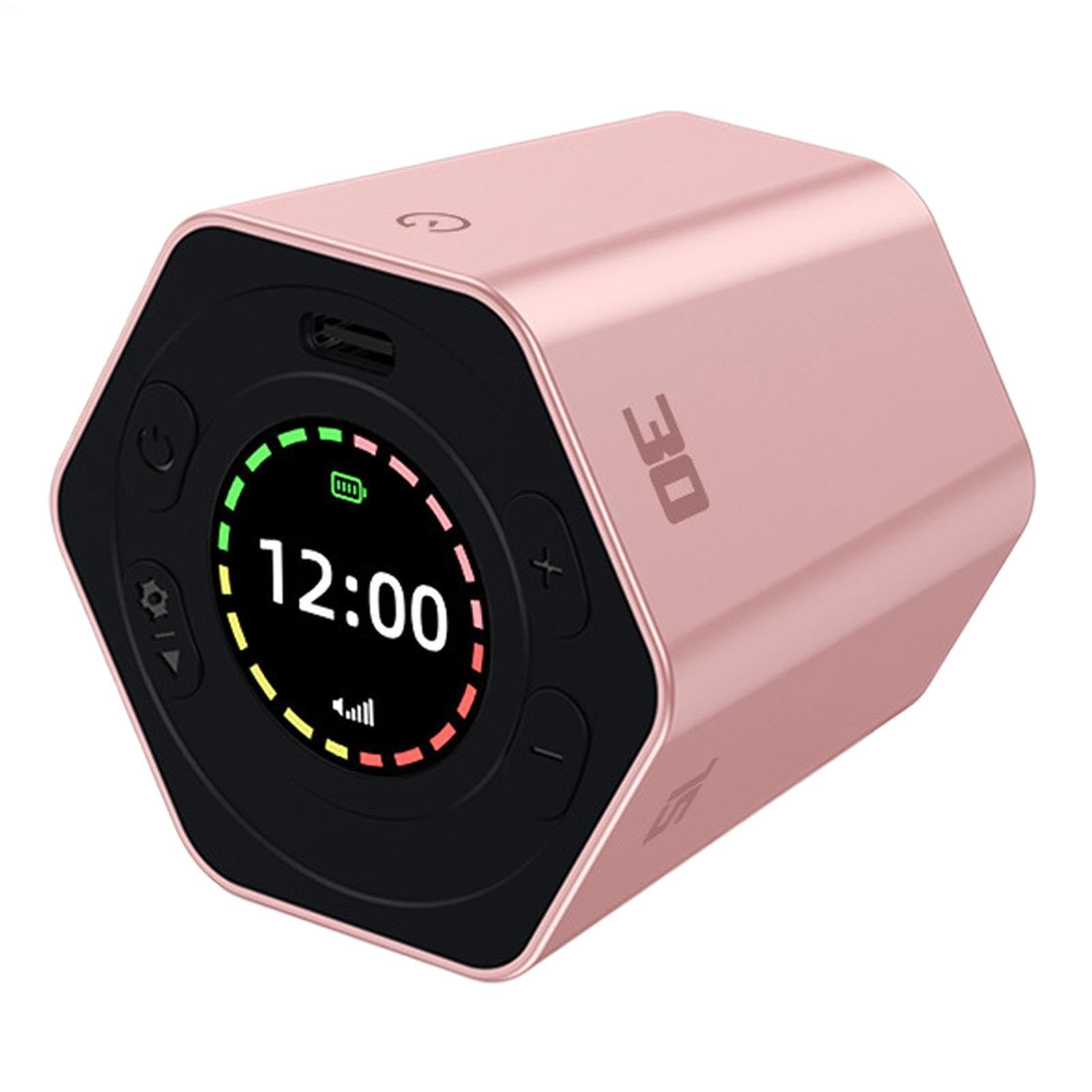 Temporizador digital de cocina recargable y reloj de escritorio para aula, reuniones y gimnasio