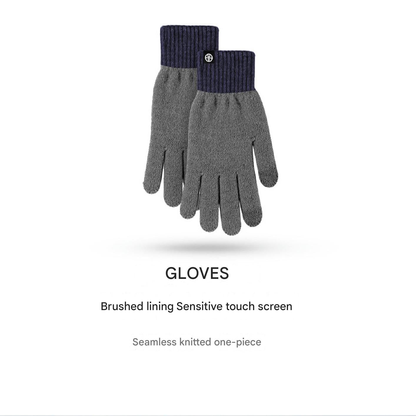 Mütze Schal Set Mädchen Damen Mütze Schal Handschuh Set Warme Strickhandschuhe Mütze Schal Dreiteiliges Set Kältebeständiger Ohrenschutz Winteranzug Für Den Außenbereich-Kamel+beige