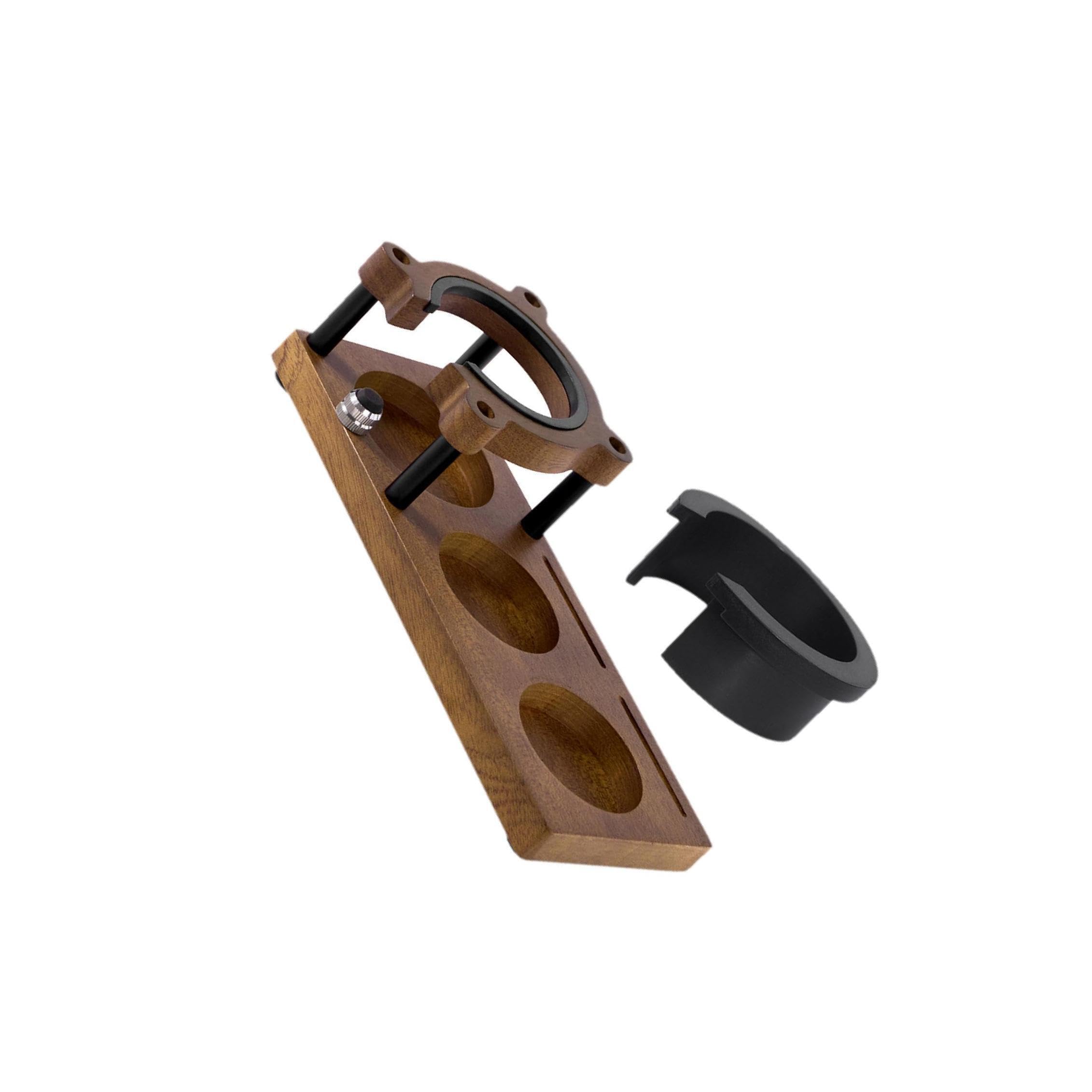 Estación de prensado de café, organizador de café, base de Para madera duradera para prensado de, barra de cocina, soporte ajustable para, Color de registro, rectángulo