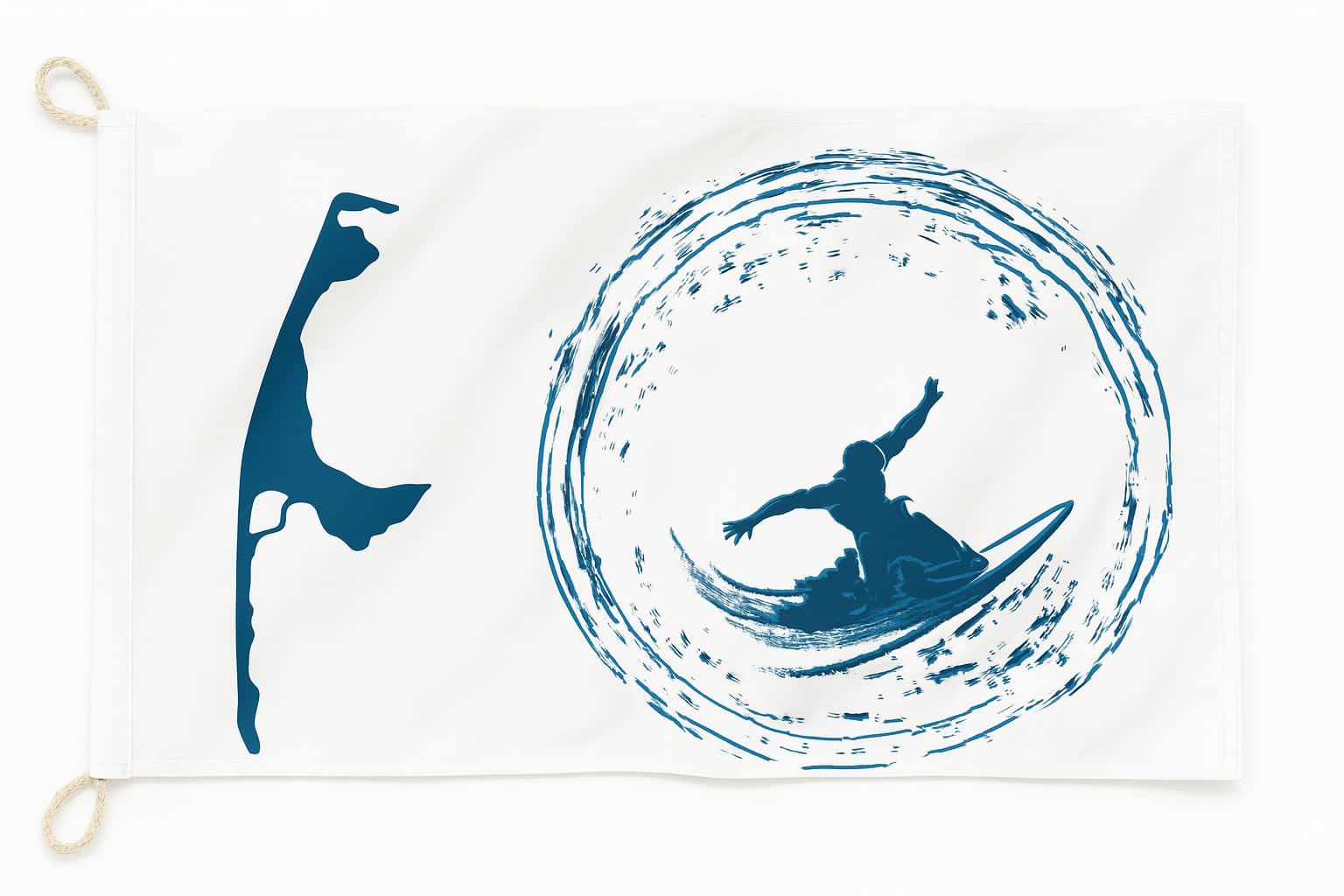 Drapeau Surfeur Sylt 90x60 en Tissu de Navire Résistant pour Déco Extérieure