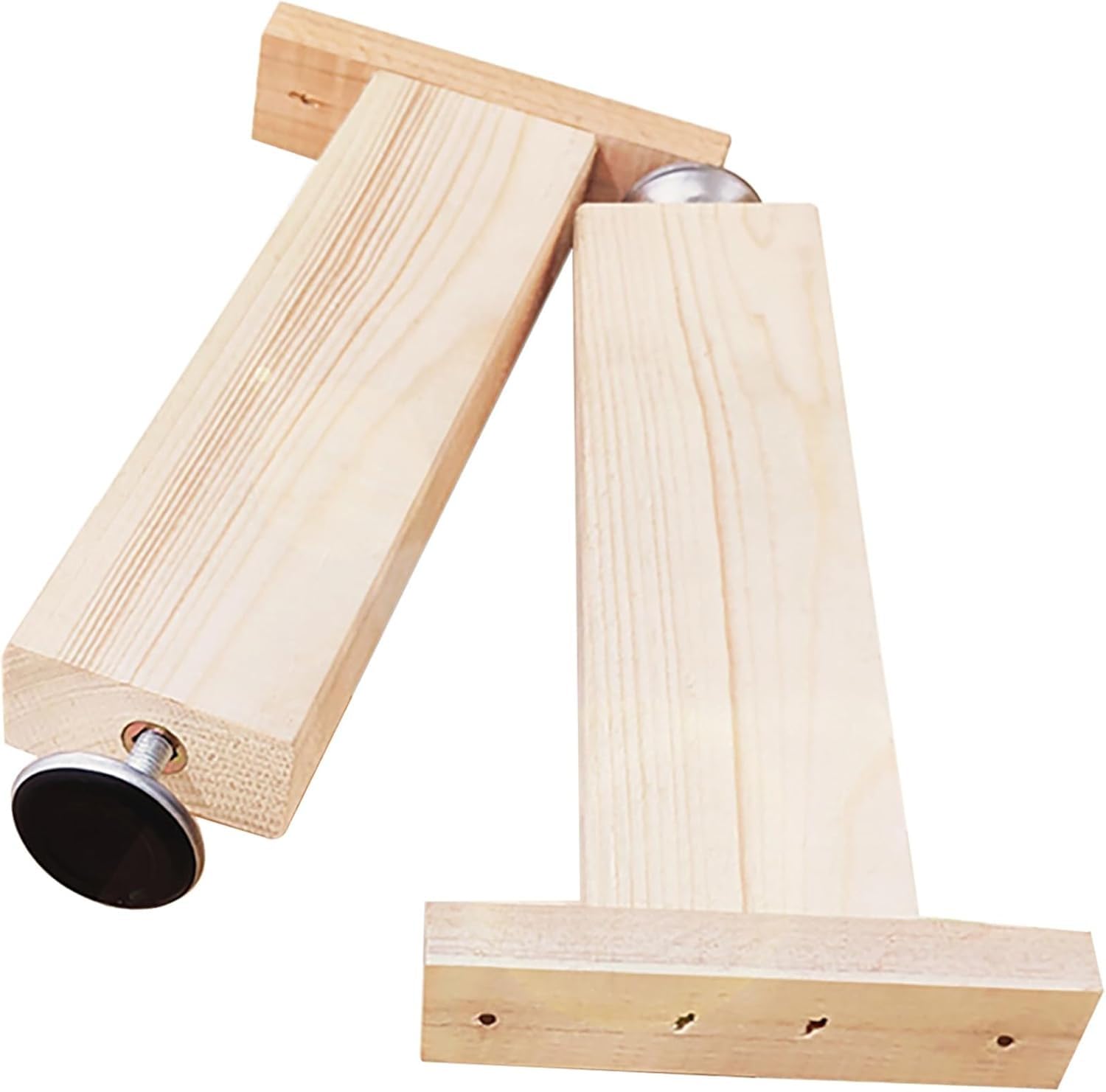 Patas de Muebles Regulables, Patas de Cama atornilladas, Patas de Base de conexión, Patas de Apoyo para Muebles, Altura Regulable hasta 2 cm, 2 Piezas(Size:32-34 cm)