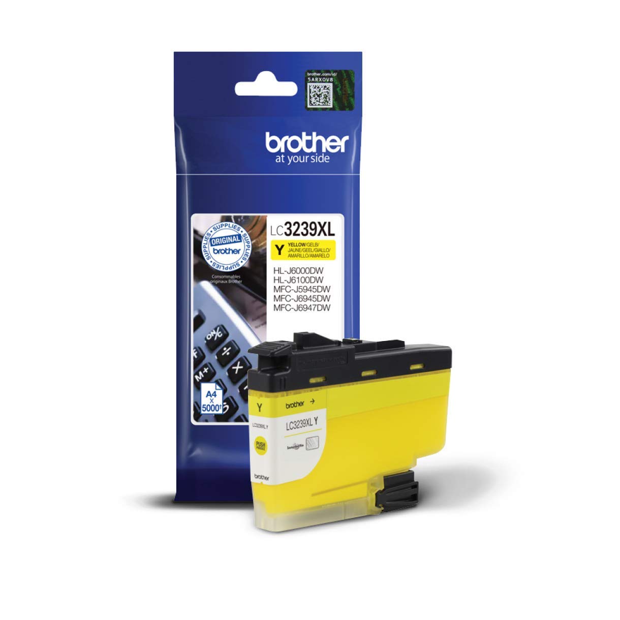 Brother Original Tintenpatrone LC-3239XLY Gelb HL-J6000DW, HL-J6100DW, MFC-J5945DW, MFC-J6945DW, MFC-J6947DW ca. 5000 Seiten nach ISO Standard 24711