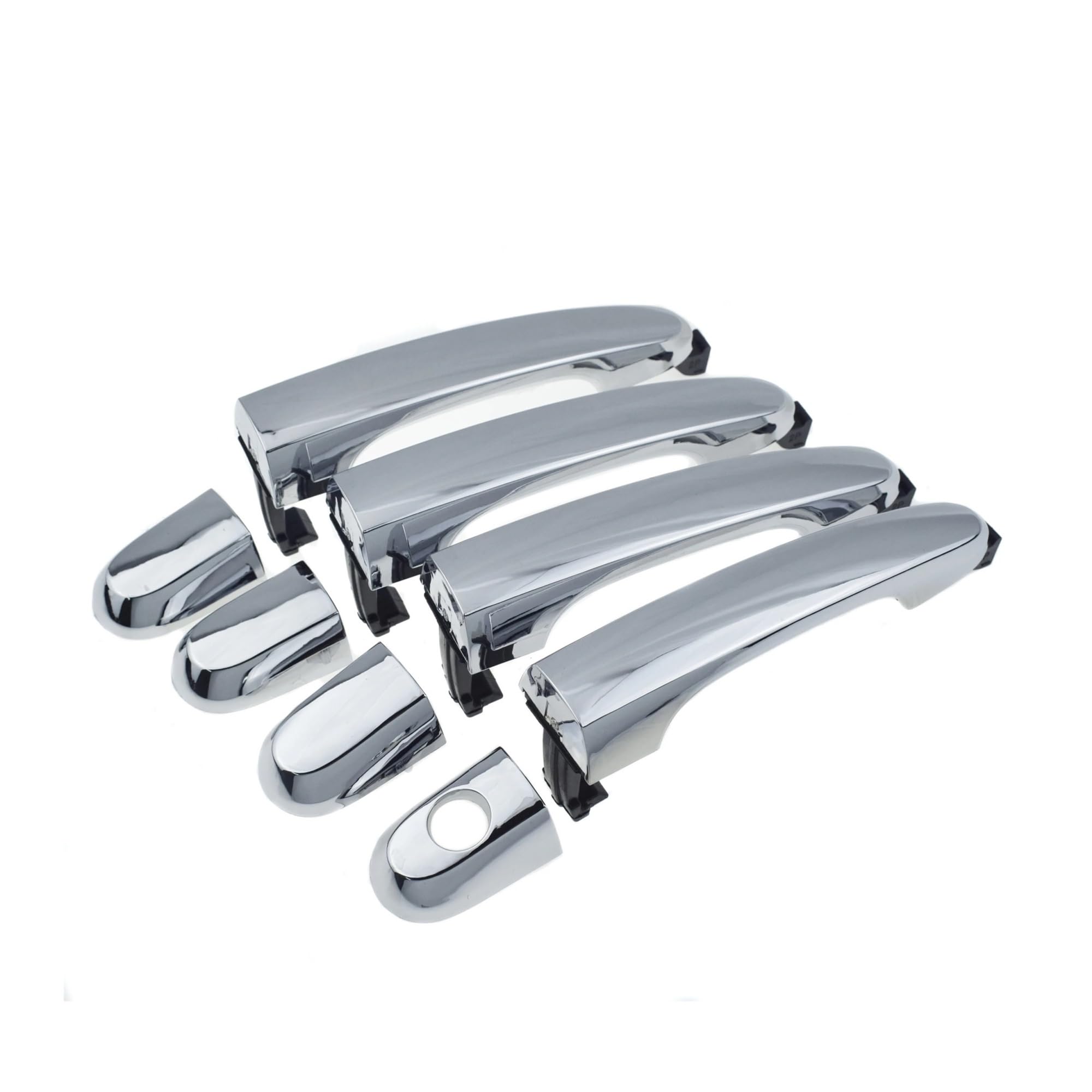 Pacsci 4 Pcs Front Rear Set Car Outer Door Handle For Kia For Sorento 2011-2015 Chrome Front Rear Left Right Lh Rh Exterior Outside Door Handle Driver Passenger(4 Pcs Front Rear Set)