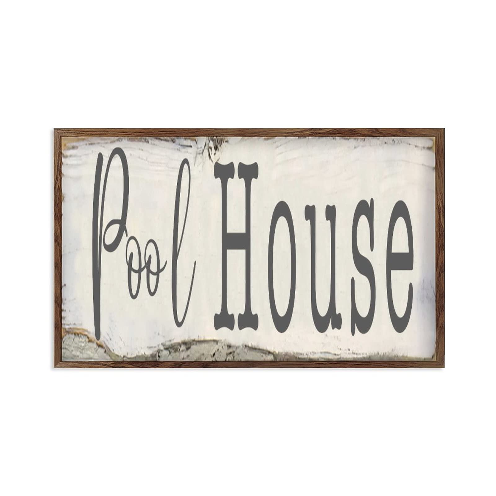 Plaque en bois encadrée de 30x55 cm pour déco de cuisine et maison rustique