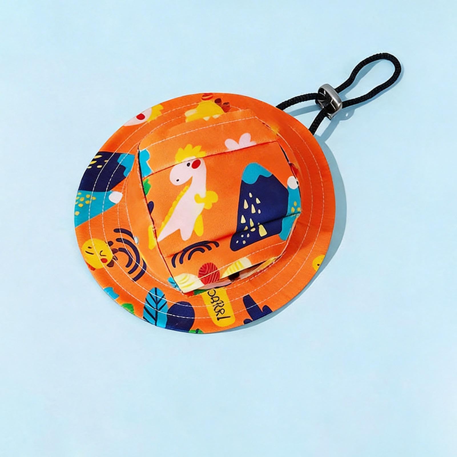 Generico Cappello da Pescatore per Cani, Cappello per Animali Domestici con Foro per L'orecchio Regolabile, Cappellino Solare con Protezione UV per Animali Domestici, Berretto Estivo Stile Baseball,