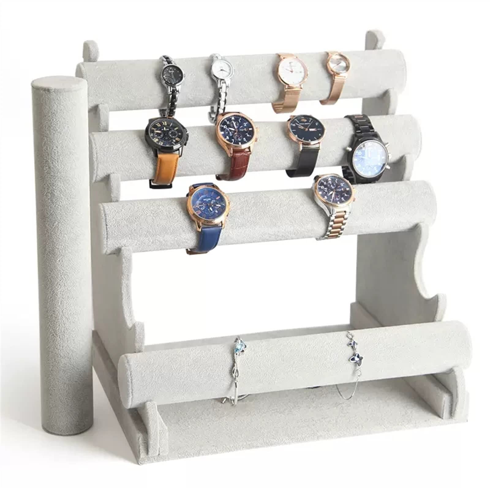 Porte-bijoux Bracelet Holder Jewelry Detachable Velvet Display