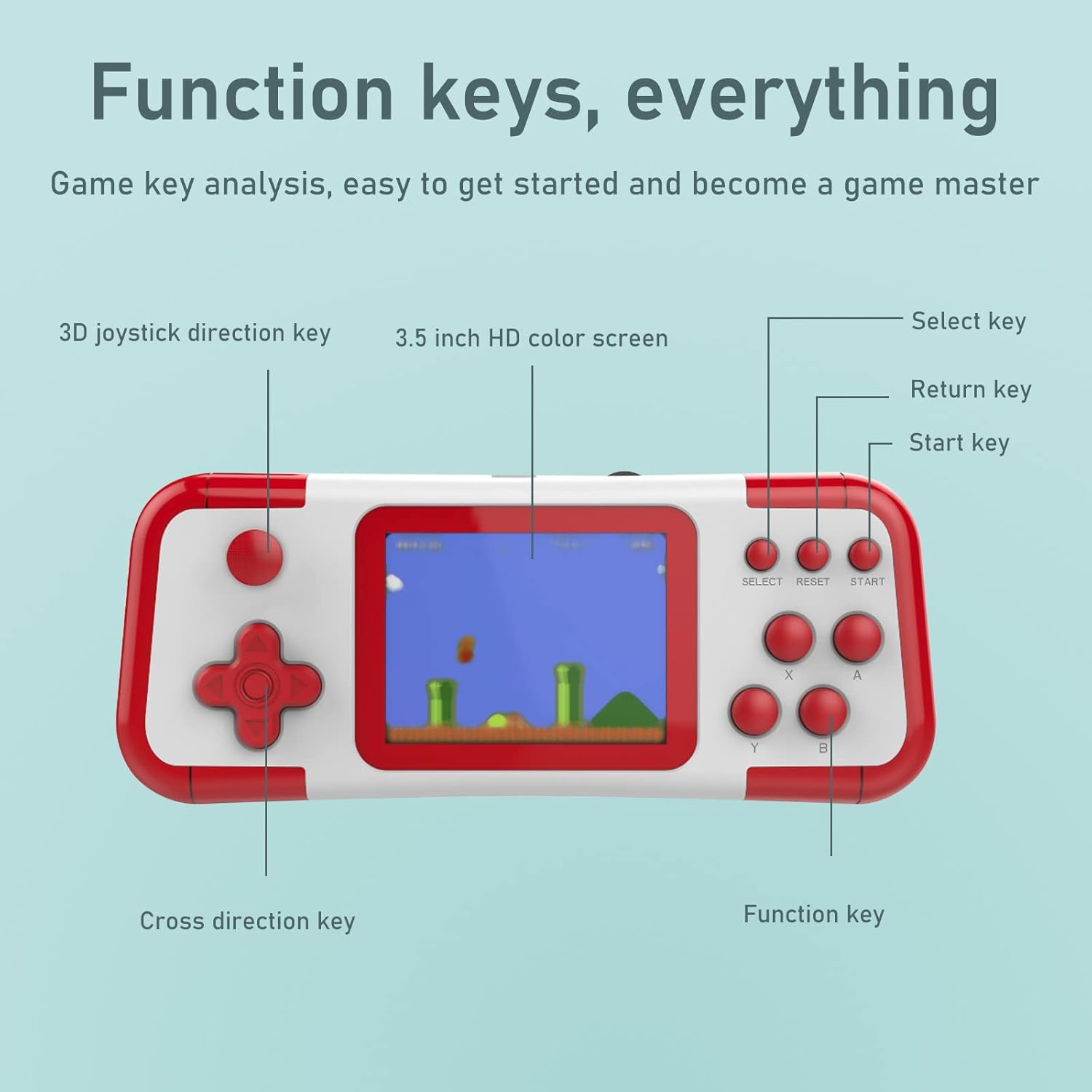 Buy Portable Handheld Game for Kids Adults 3.5 Screen Game Arcade