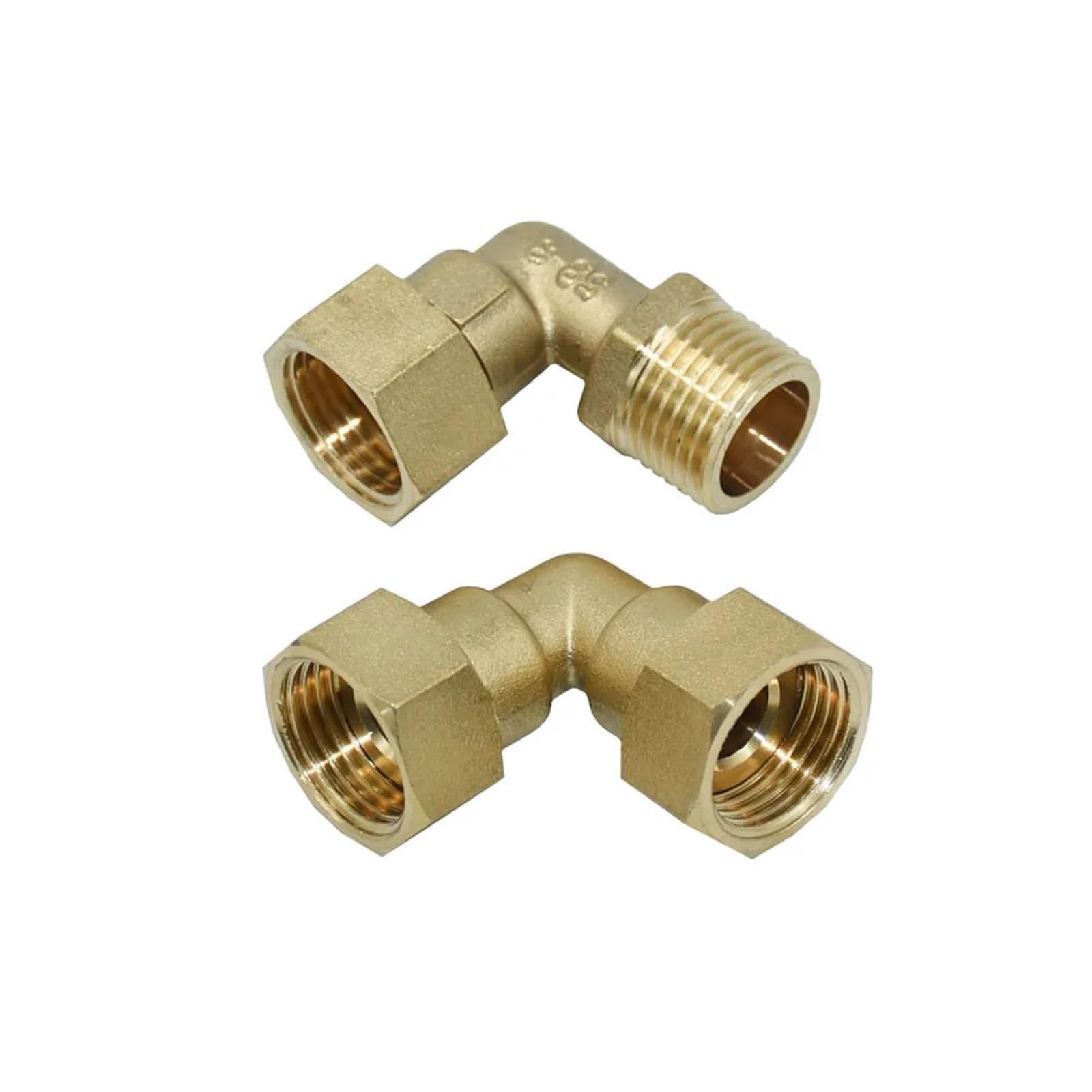 1pcs Brass 1/2" 3/4" 1" Male Female Thread Connector Tap 90 Degrees Elbow Fittings Tube connectors Rotate G1/2 G3/4 G1(C)