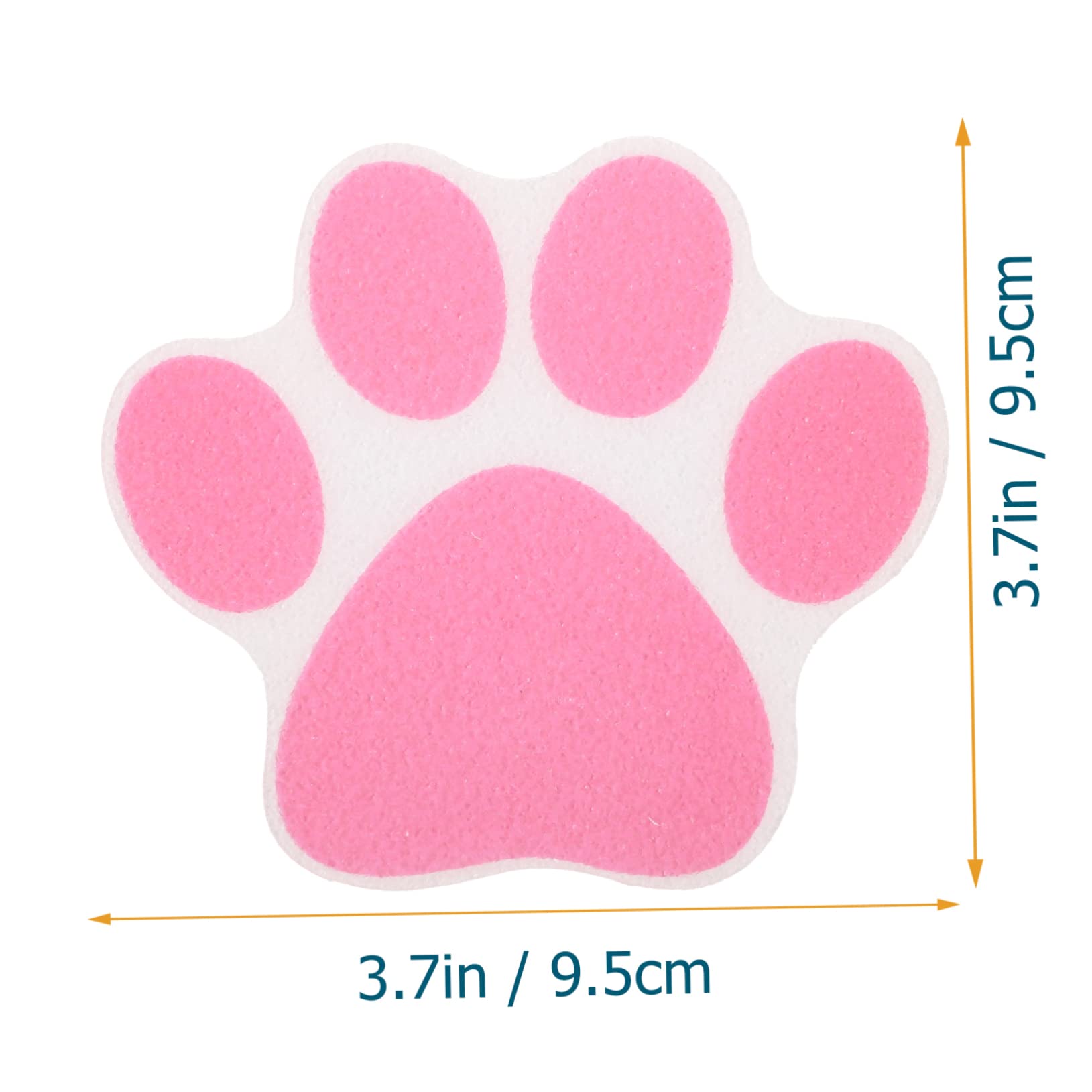 Cabilock 10pcs Non Slip Paw Decals for Bathtub Shower Self Adhesive Floor Stickers Cute Dog Paw Design for Enhanced Safety Slippery Surfaces Adhesion for Family Protection