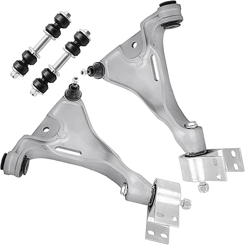 Miniatura 754 de Detroit Axle - Kit de brazos de control delanteros de 4 piezas para Chevrolet Aveo Aveo5 Pontiac G3 Wave Wave5 Suzuki Swift+, 2 brazos de control