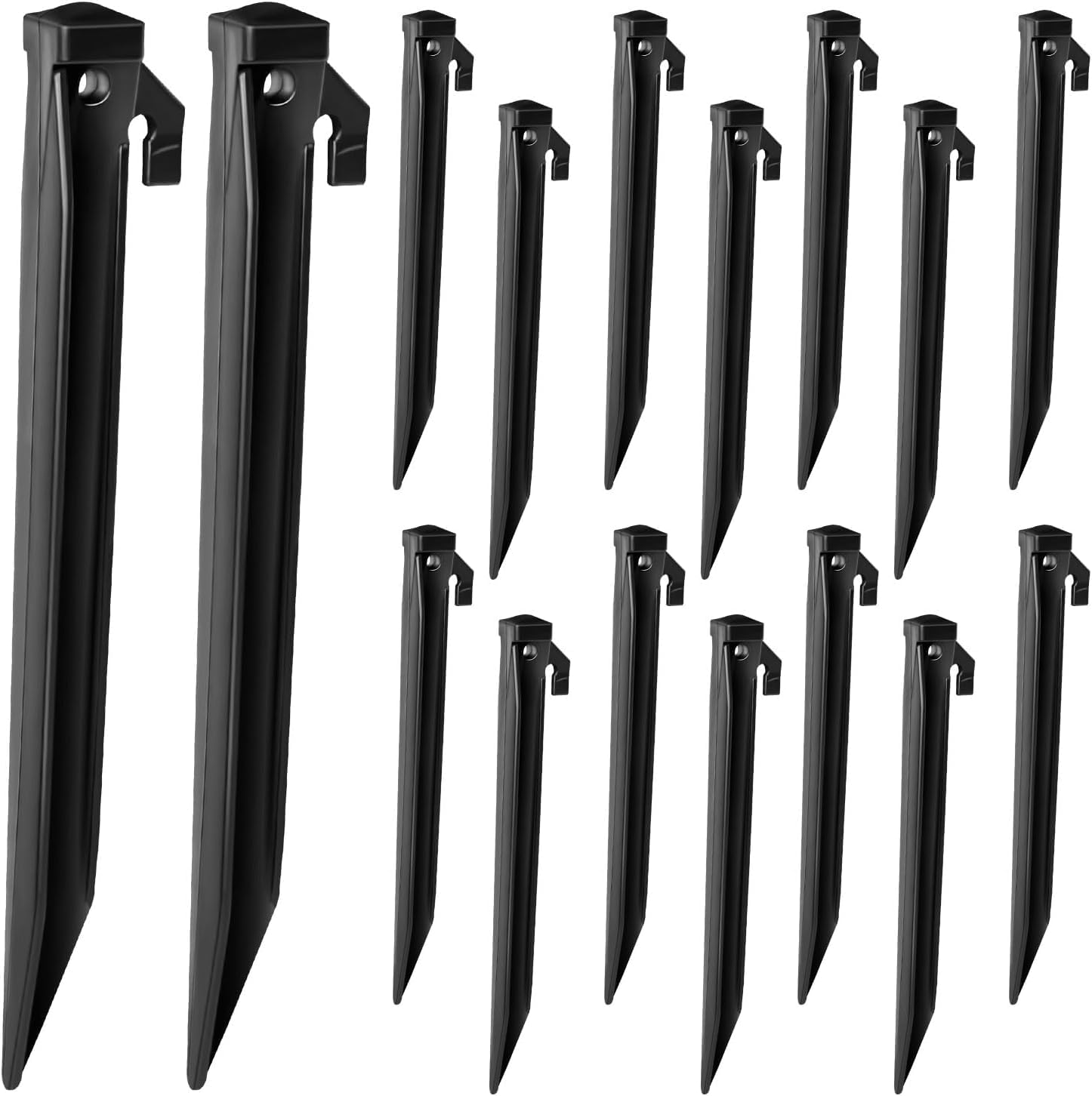 33 Piezas De Estacas Inflables Y Ataduras, Estacas De Tienda De Plástico Resistentes Con Ganchos Para Inflables, Espigas De Reemplazo Para Decoración Inflable De Halloween, Navidad, Festividades