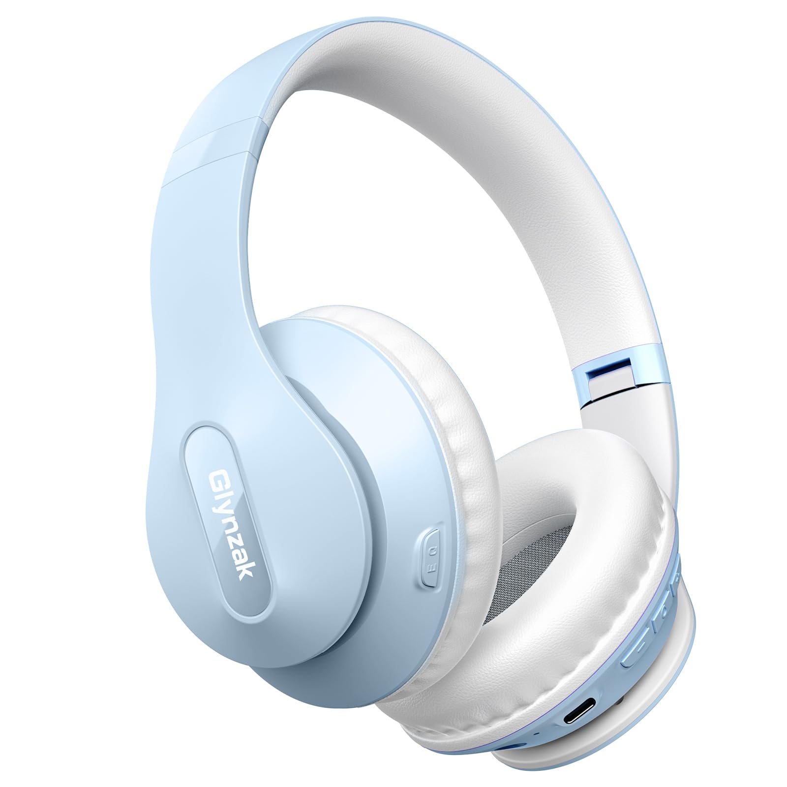 Glynzak Wireless Bluetooth Headphones Over Ear V6.0 HiFi Stereo with Mic | 65H Playtime 6…