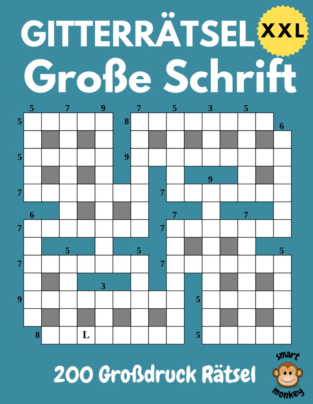 Gitterrätsel Große Schrift XXL: Rätselbuch für Oma und Opa mit 200 Extra Großdruck Rätsel für Spaß und Gedächtnistraining