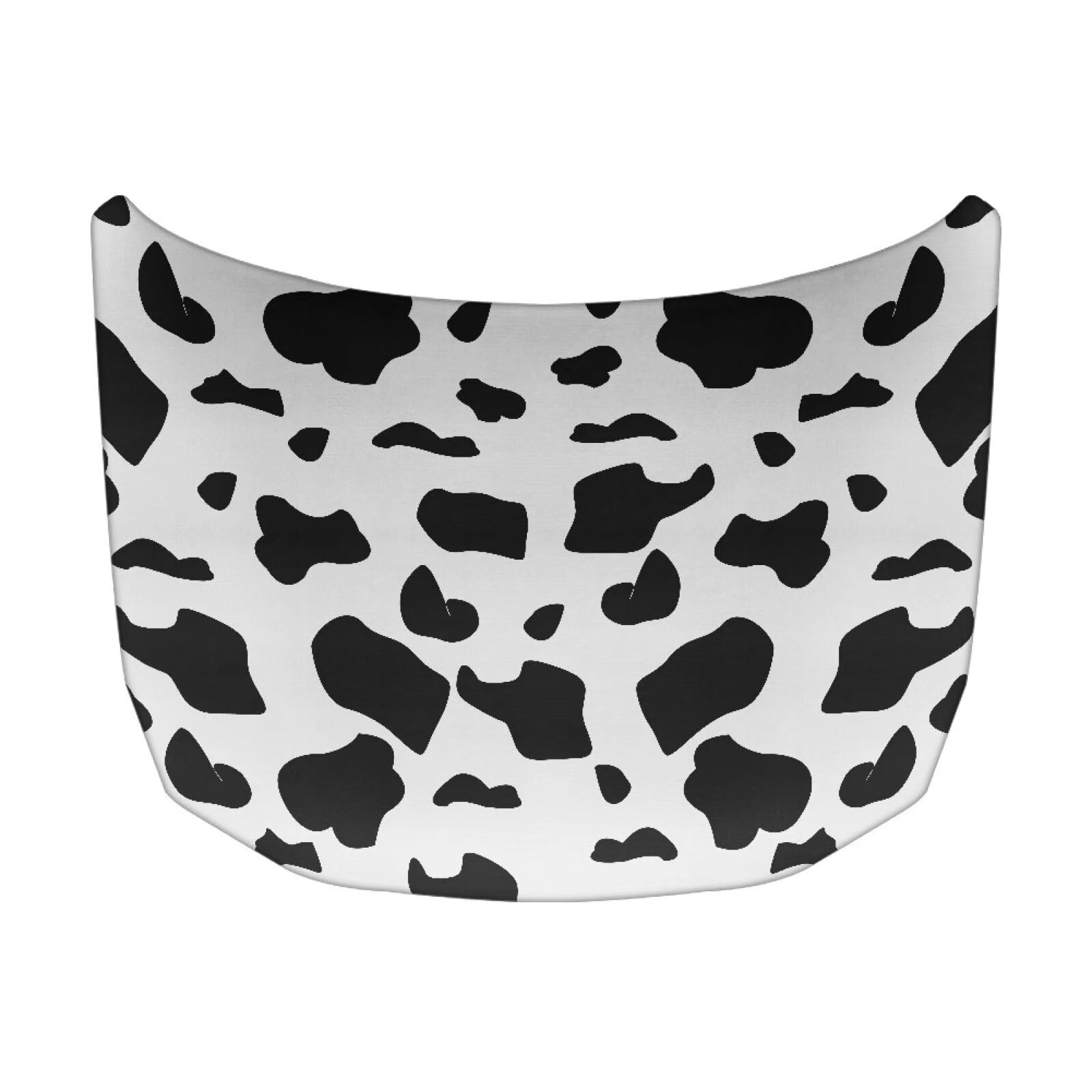 Cow Pattern Print Car Hood Cover, Stretch Polyester Car Hood Cover Universal Auto Hood Decorative Accessories Easy Installation for Most SUV Sedans Pickup Trucks