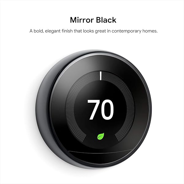 Google Nest Learning Thermostat - 3rd Gen - Programmable Smart Thermostat for Home - Compatible with Alexa