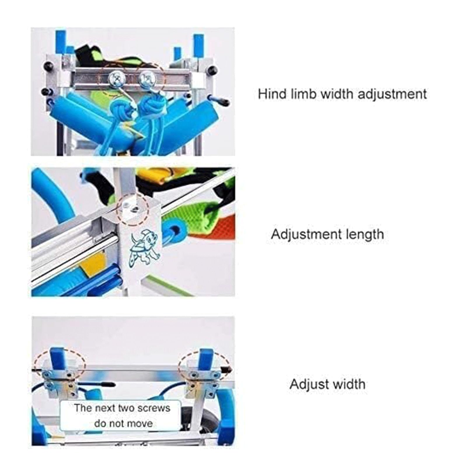 Amazon.co.jp: 調節可能なペット用車椅子 アルミ合金製 犬用車椅子