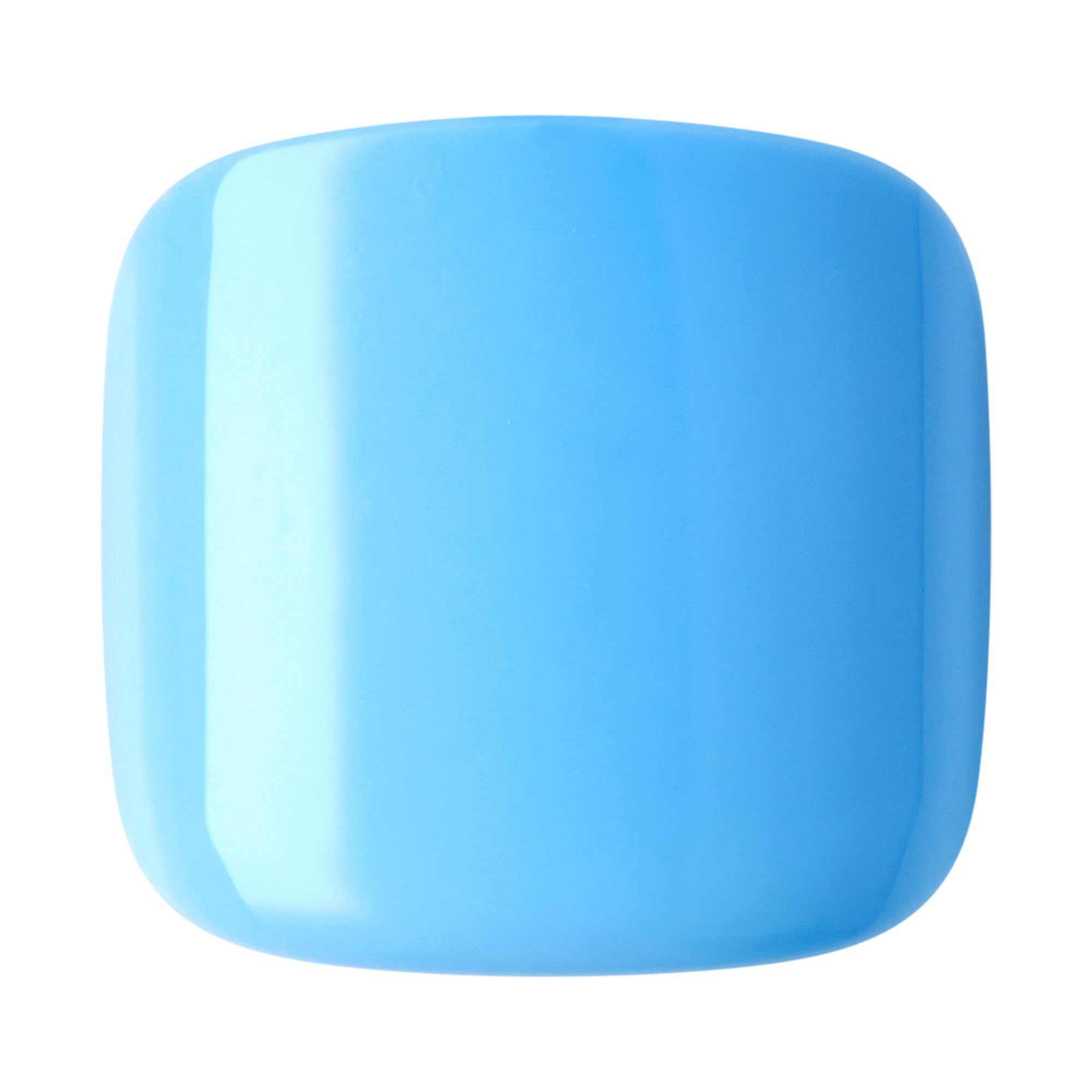 Kiss imPRESS Color No Glue Pedi - Unghie a pressione per piedi, forma quadrata, con 24 unghie, tampone di preparazione, 1 bastoncino per manicure, 1 mini lima