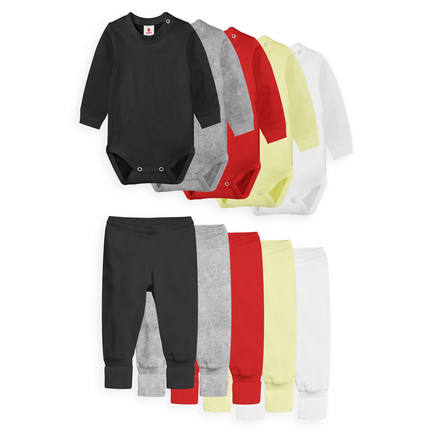 Kit 10 Peças Body e Calça Longo, Zupt Baby, Unissex