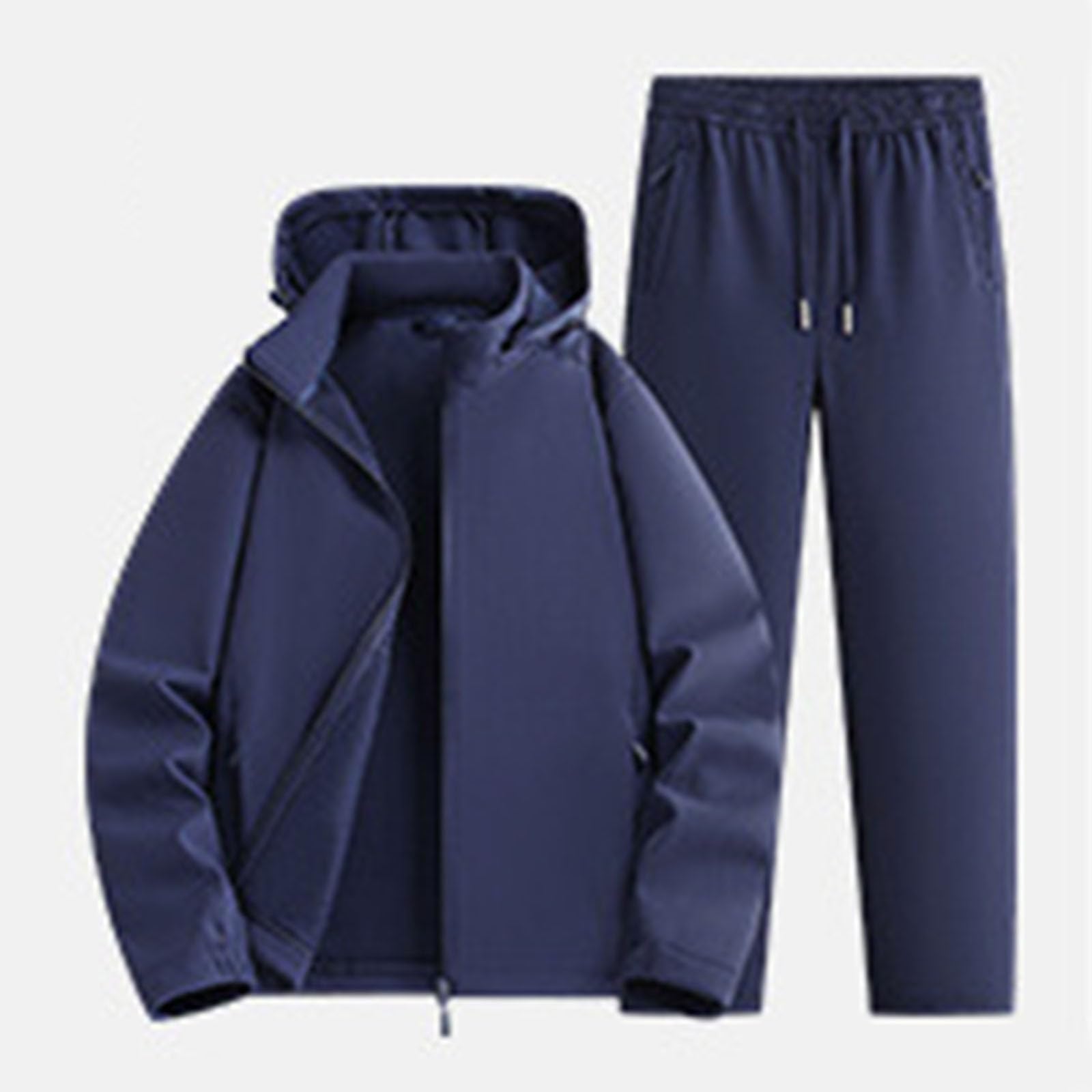 Générique Tuta Impermeabile da Uomo per Autunno E Inverno Set di due Pezzi Tuta Tattica Militare Softshell Giacca E Pantaloni Antivento E Impermeabili