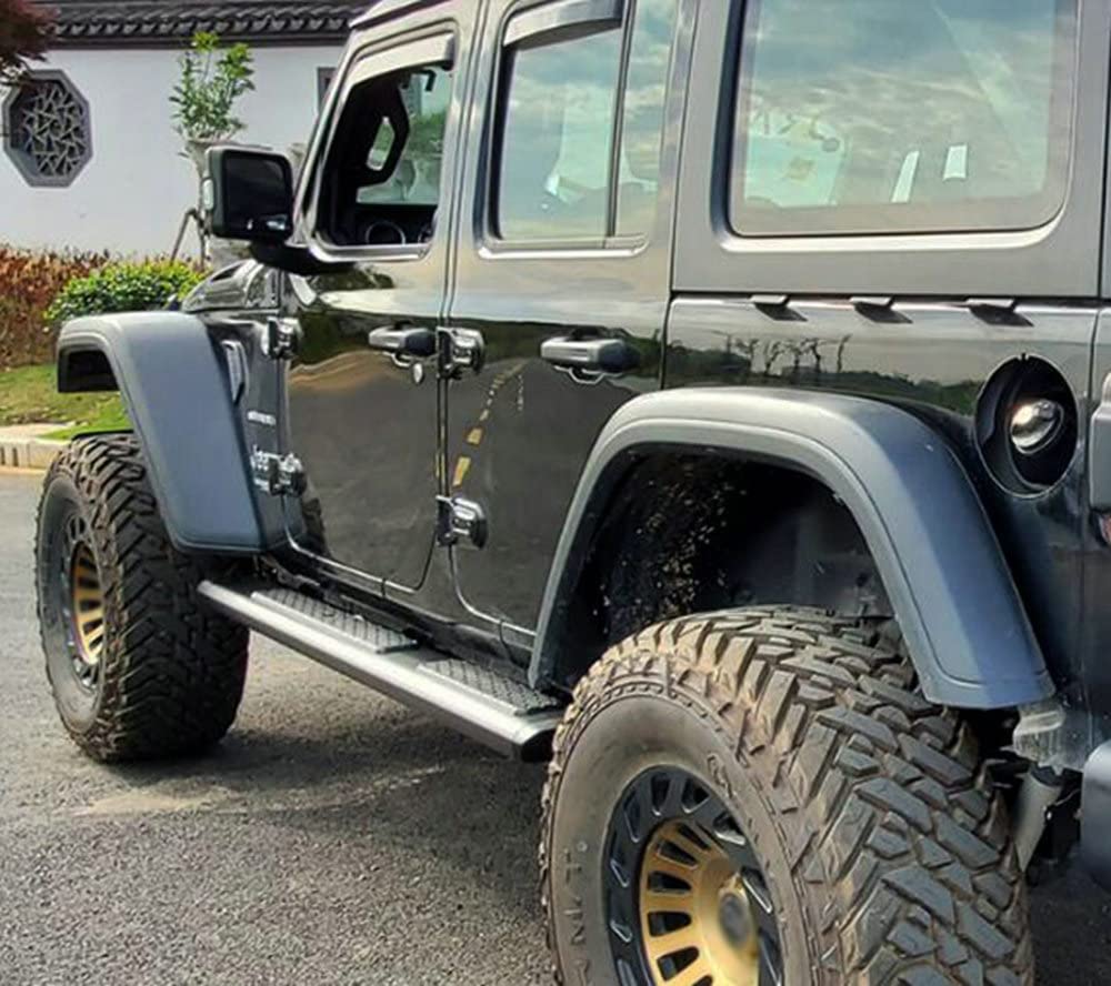 6.5-Inch Black Nerf Bars Running Boards For 2018-2024 Jeep Wrangler JL – Auto Essentials Co
