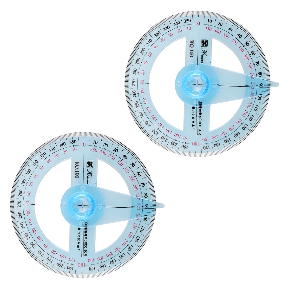 Buy Jagowa 2 Pcs Full Circle Protractor Ruler 360 Degrees Angle