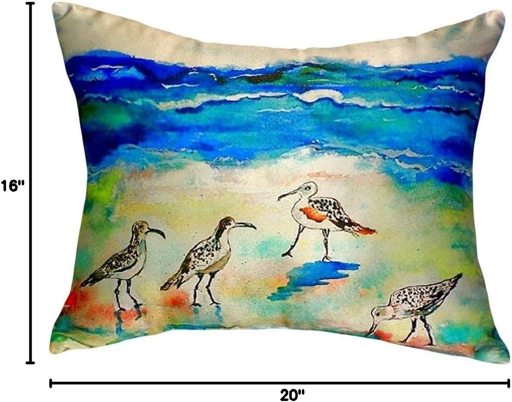 Betsy Drake NC369 Throw Pillow, 16 inches x 20 inches, Multi