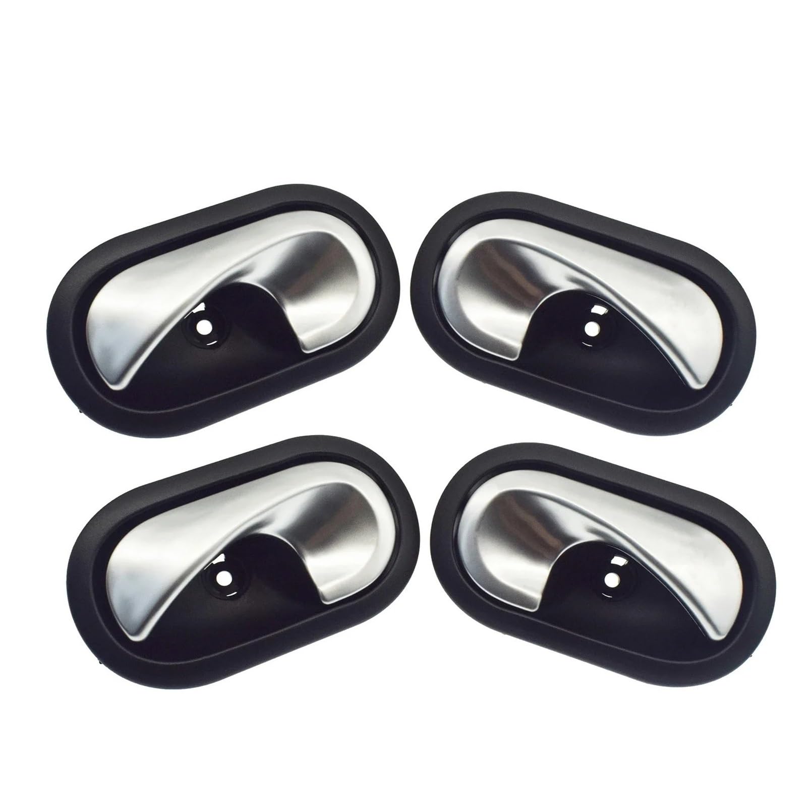 Jeviuwi A Set 4 Side Car Inner Door Handle Replacement For Master Mk3 For Megane Ii For Clio For Scenic For Dacia For Logan Car Interior Door Handle Left Or Right(A Set 4 Side)