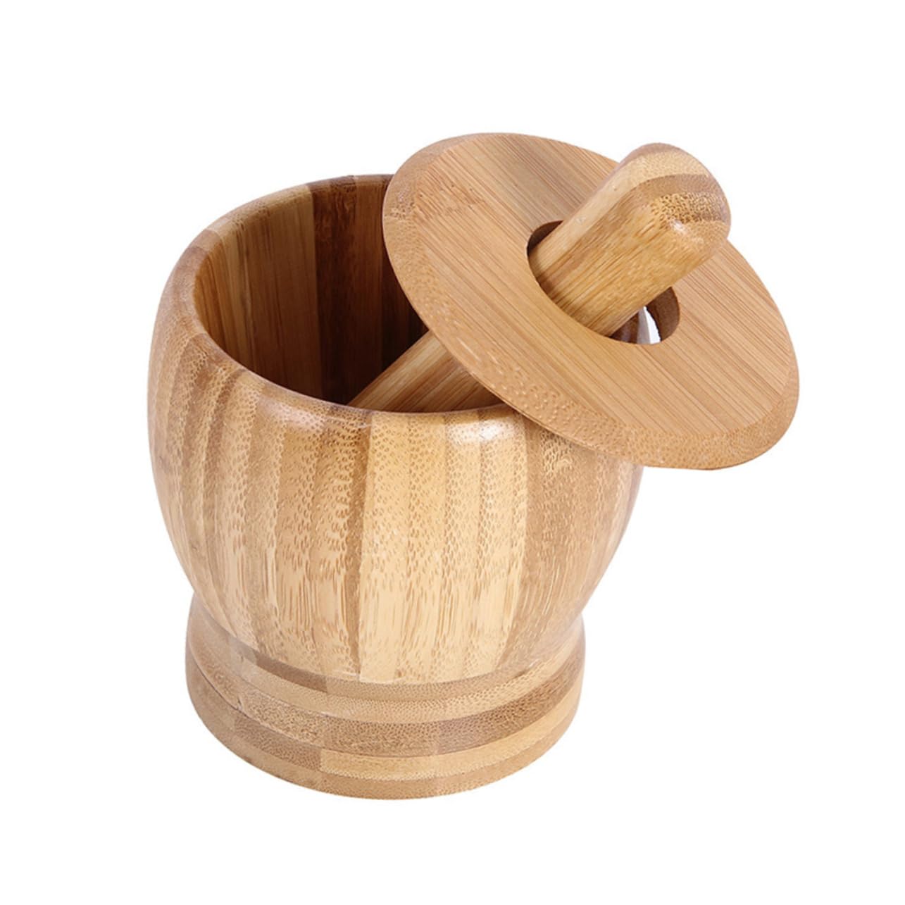 OKUMEYR Garlic Press Pot and Pestle Set with Lid Large Kitchen Accessories for Easy Crushing and Grinding Spices and Easy to Clean for Home and Restaurant Use