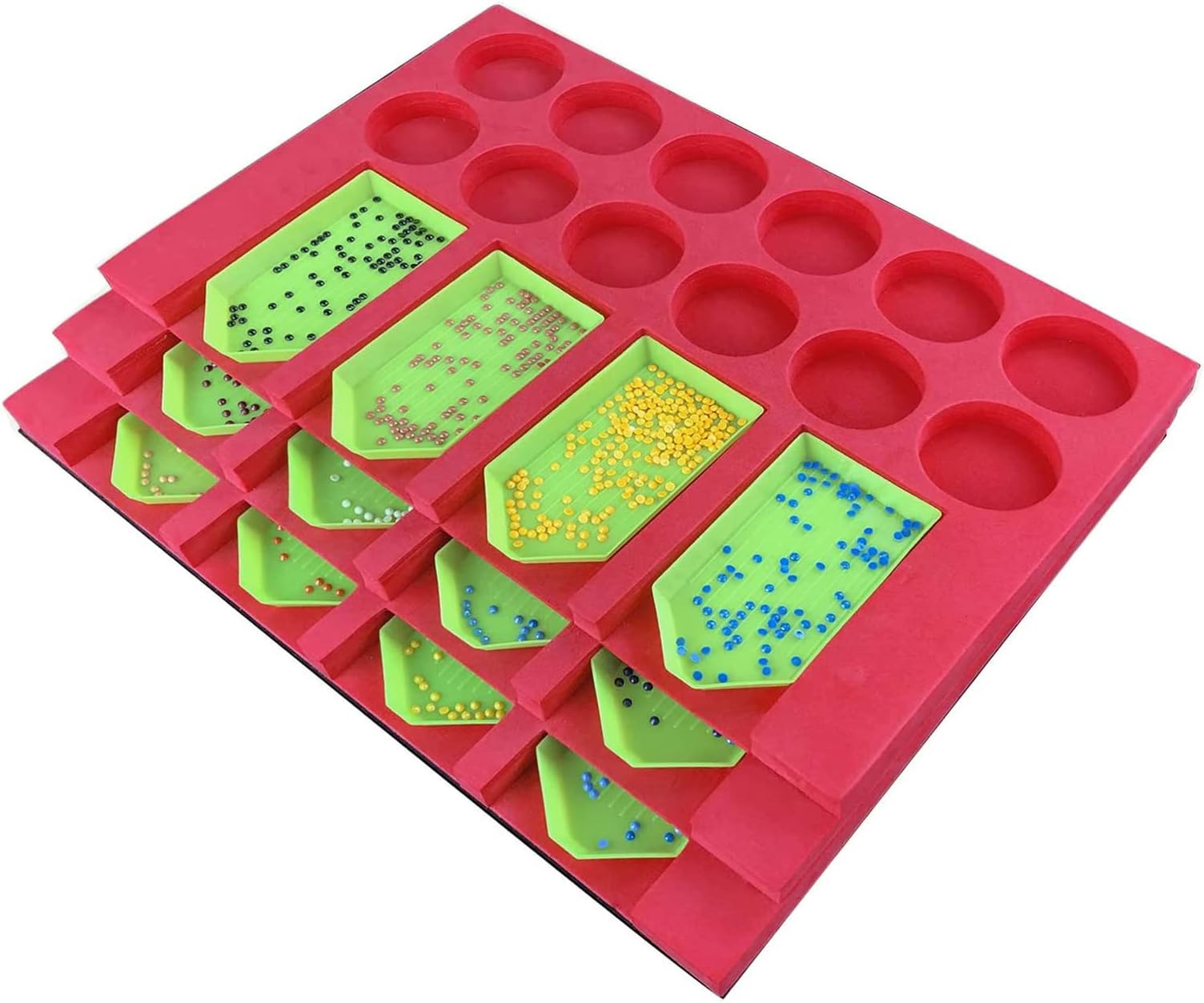 Diamond Painting Tray Organizer,12 Grids 5D Diamond Painting Tray Holder with 12 Trays Lightweight Keep Organized Storage,Diamond Art Kits Tool for Adults DIY Crafts Accessories