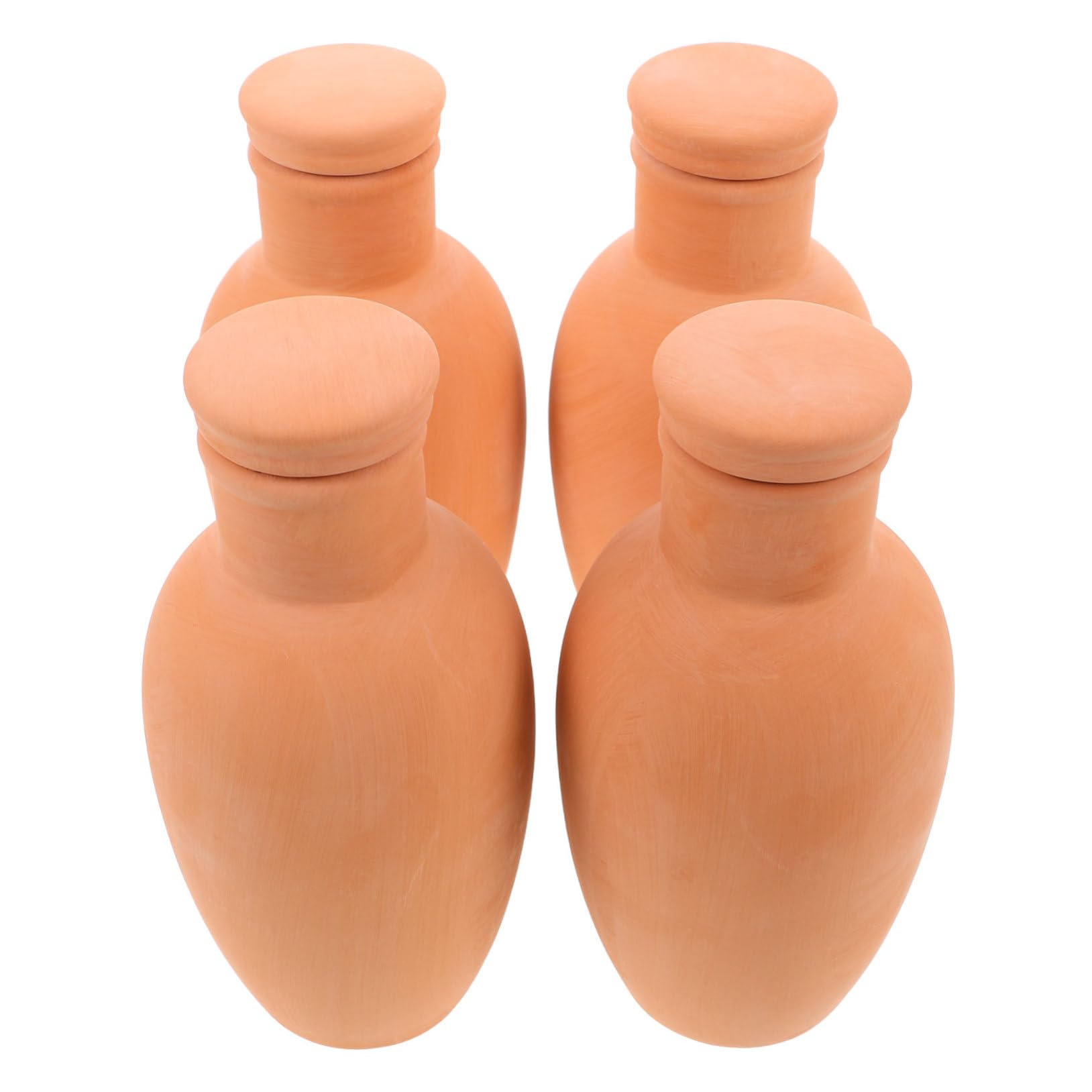 BESPORTBLE Piquets D'arrosage Automatique en Terre Cuite 4 Pièces : Système D'arrosage Automatique pour Plantes D'intérieur Et D'extérieur – Piquets D'arrosage pour