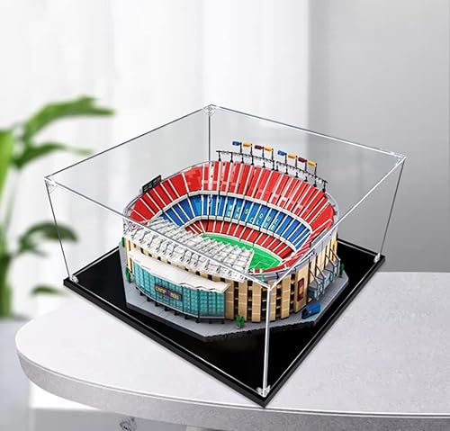 Miniatura 3 de Vitrina acrílica compatible con Lego Camp NOU  FC Barcelona 10284 caja de exhibición a prueba de polvo para Lego 10284 no incluye modelo Lego 0079in