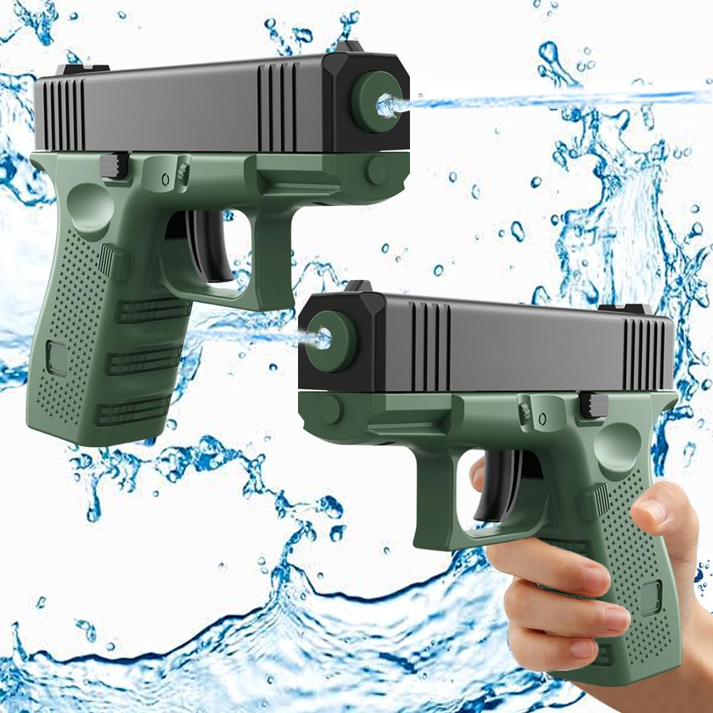 2 Piezas Mini Pistolas de Agua,Pistola de Agua pequeña para niños,Mini Pistola Juguetes Agua,Juguete Plástico de Pistolas de Agua,Piscina Al Aire Libre Lucha de Agua Juguetes de Playa (N)