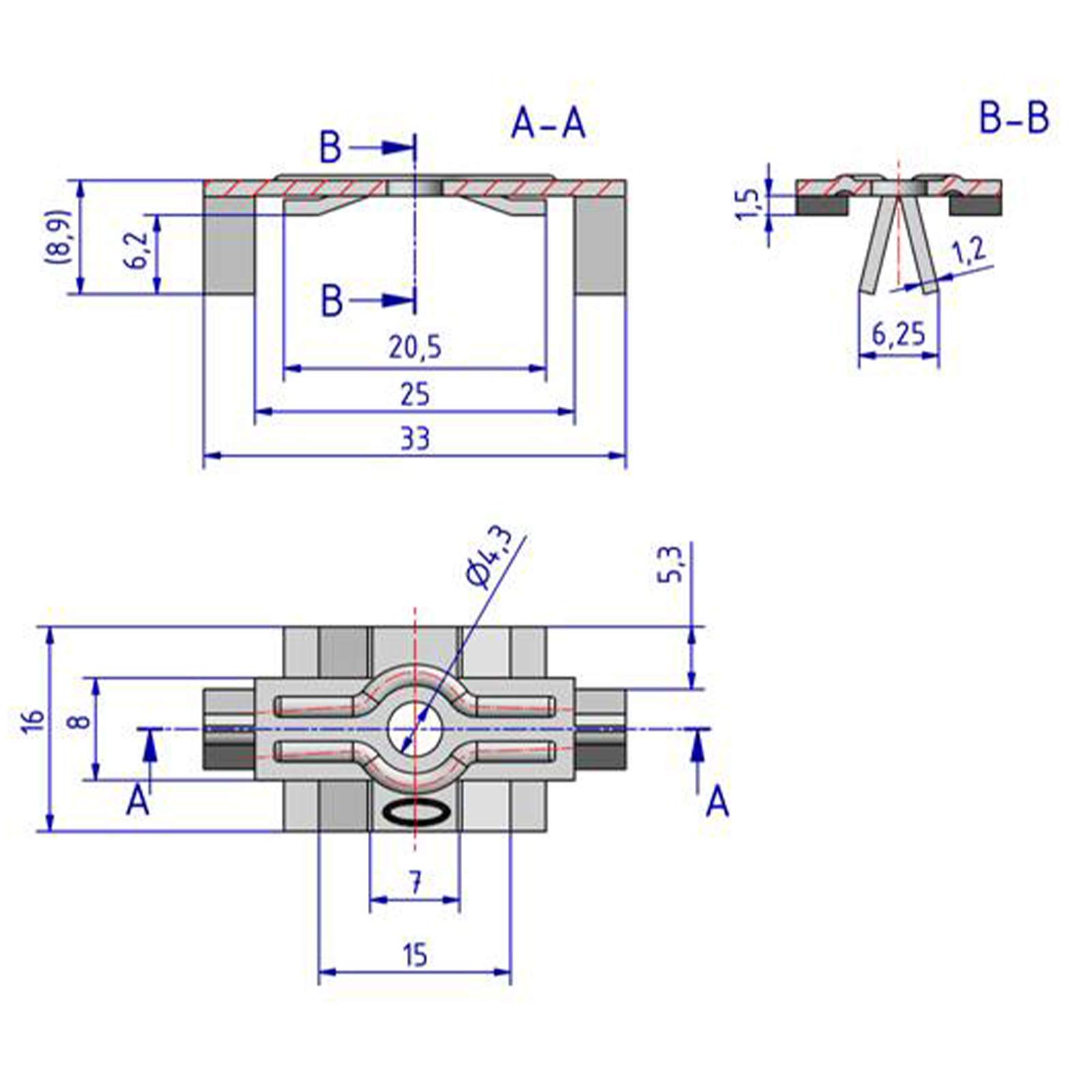 HORI Befestigungsset für WPC/BPC Terrassendielen -