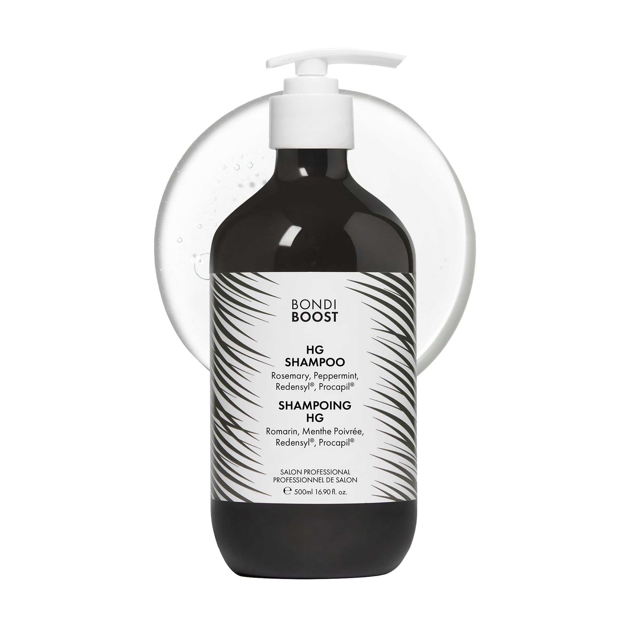 BONDIBOOST HG Shampoo, 500 ml, verbessert das Aussehen bei dünner werdendem Haar, Volumenformel, feuchtigkeitsspendend und pflegend, sulfat- und parabenfrei, für Damen und Herren, vegan
