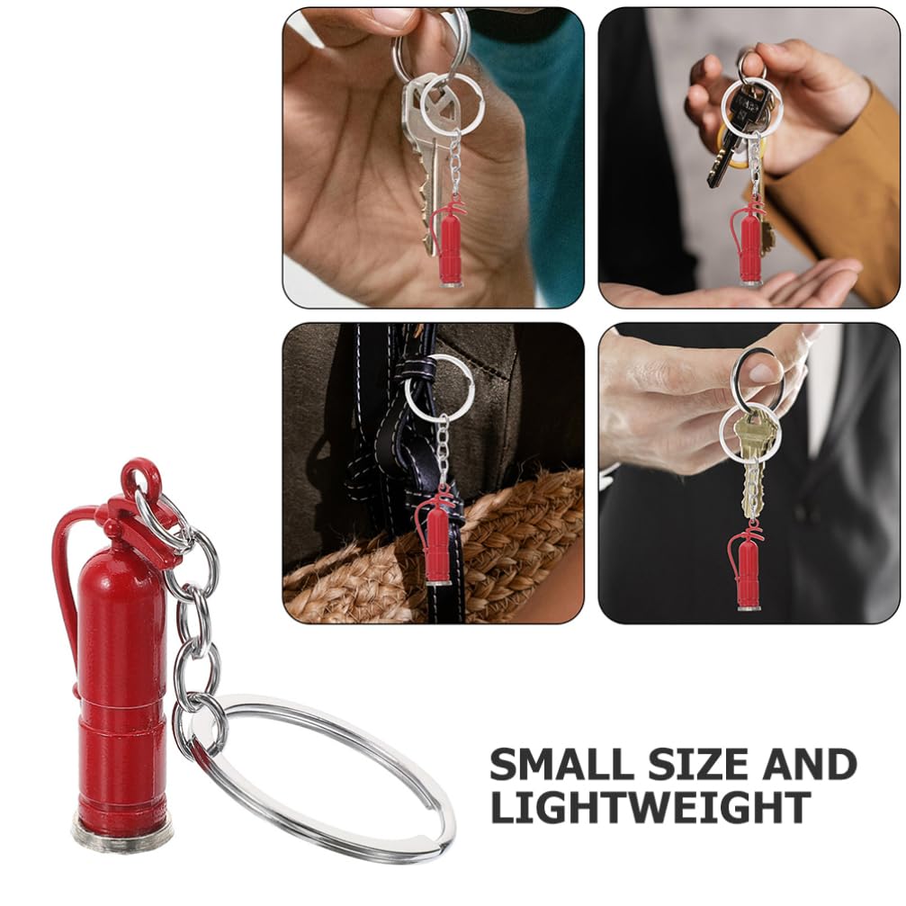 HOLIDYOYO Delicate Keychain Fireman Keychains Extinguisher Tag Keyring Firefighter Men Women Boys and Girls