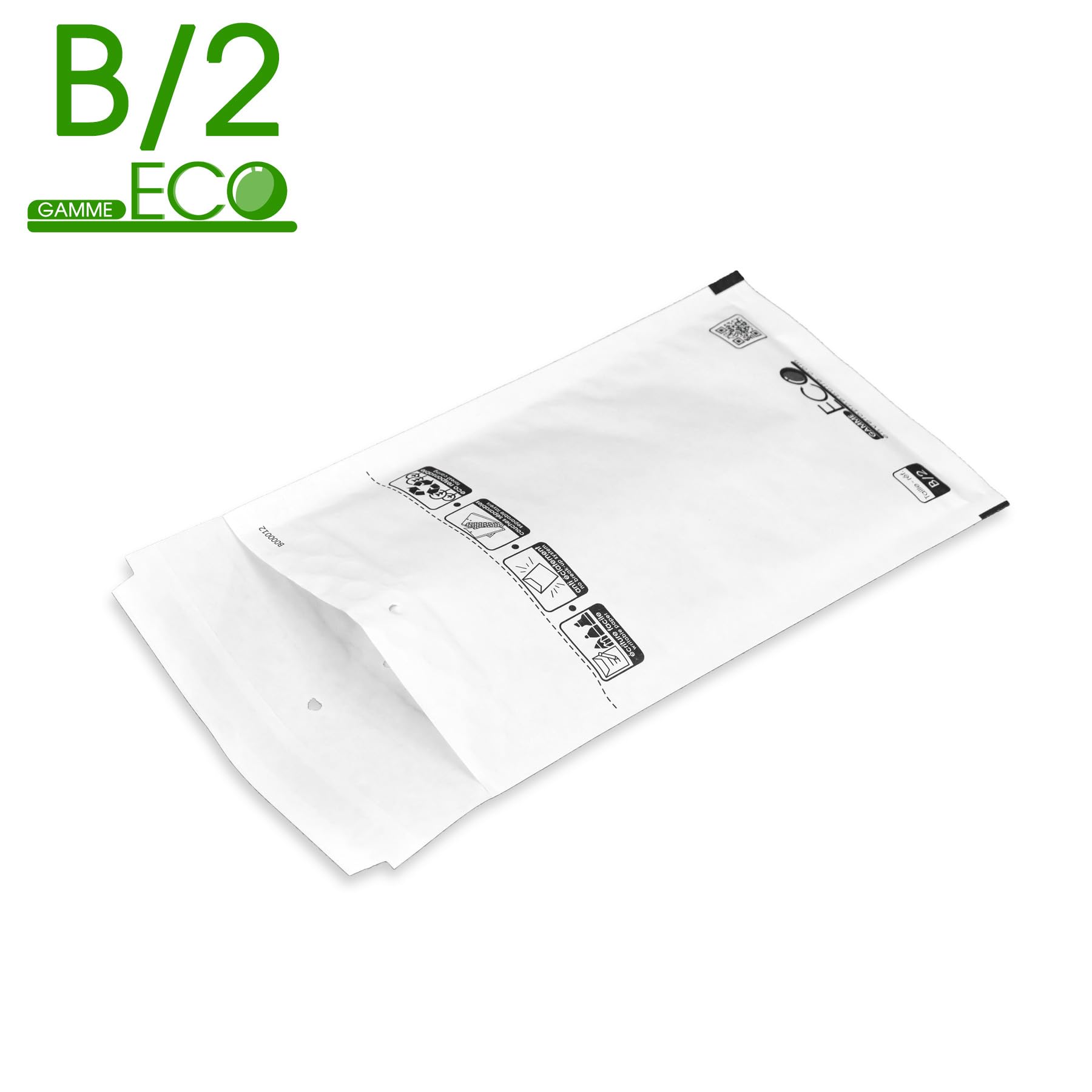 Lot de 1000 enveloppes à bulles ECO B/2 format 120x220mm