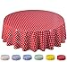 Produktbild Home Direct Wachstuch Tischdecke Abwaschbar Rund 160cm Kleine Tupfen Rot
