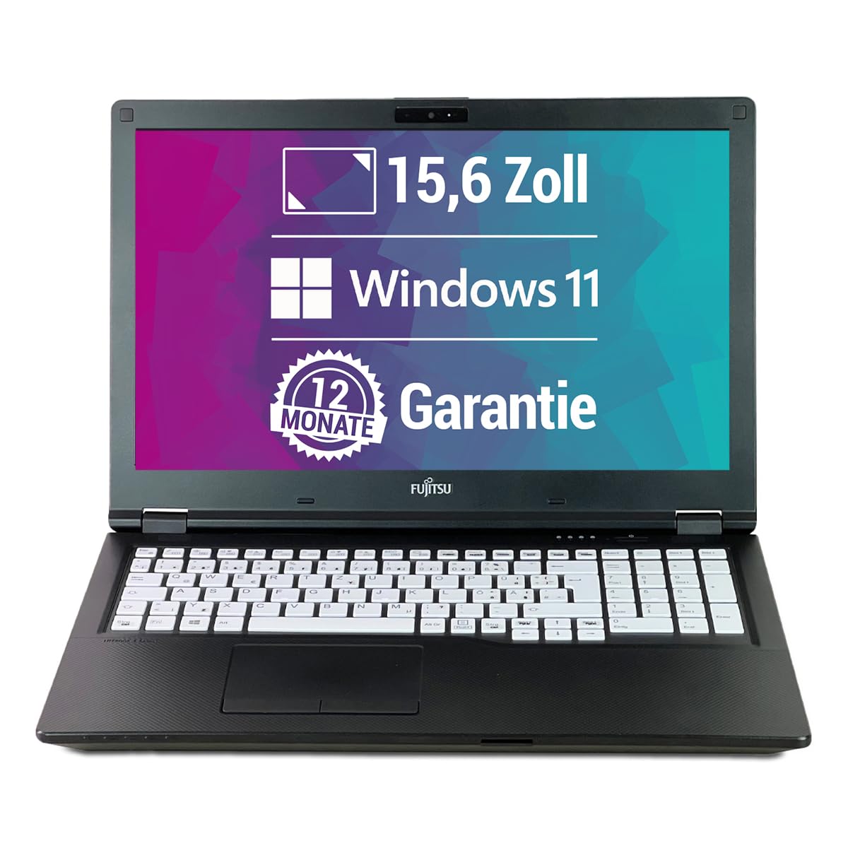Fujitsu LifeBook E559 15,6 Zoll Full HD Laptop Intel Core i5-8265U@ bis zu 3,9 GHz 16 GB 512 GB SSD mit Windows 11 Pro & GRATIS Antiviren-Software inkl. 12 Monate Garantie (Generalüberholt)