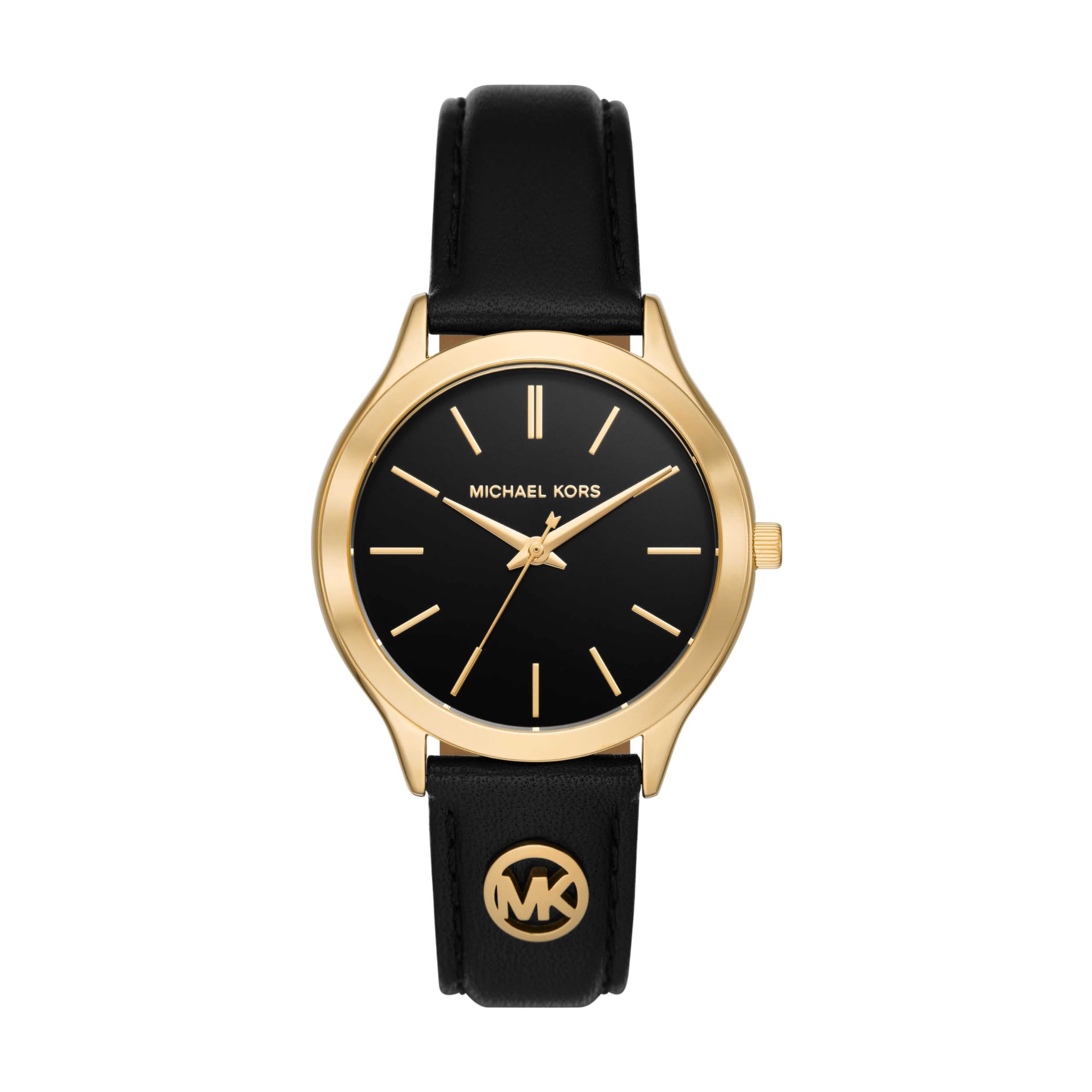 Michael Kors Leather Analog Black Dial Womens Watch-Mk7482, Band Color-Black (B0CZ93H6TX) Amazon Price History, Amazon Price Tracker