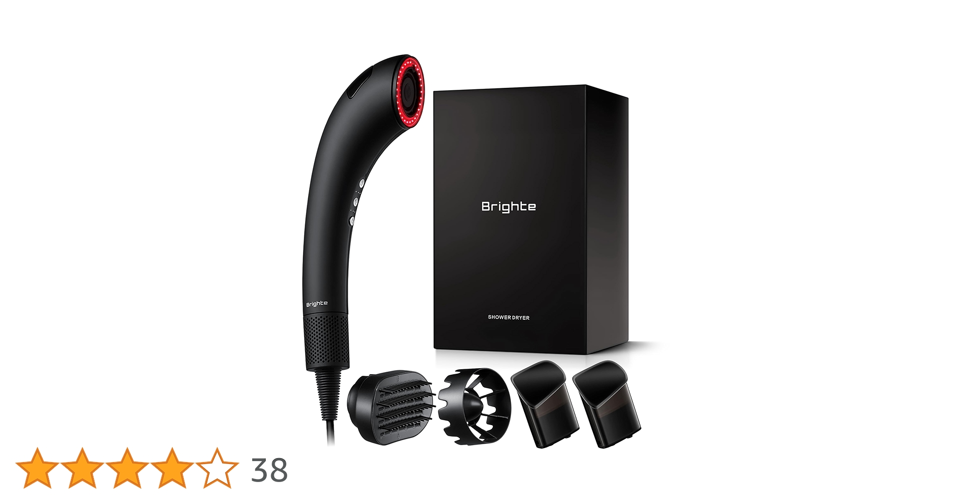 ほぼ新品⭐︎ミストセラム一個付きBrighte SHOWER DRYER ブラック 楽天市場】【公式】ドライヤー 速乾 大風量 乾くのに乾かない