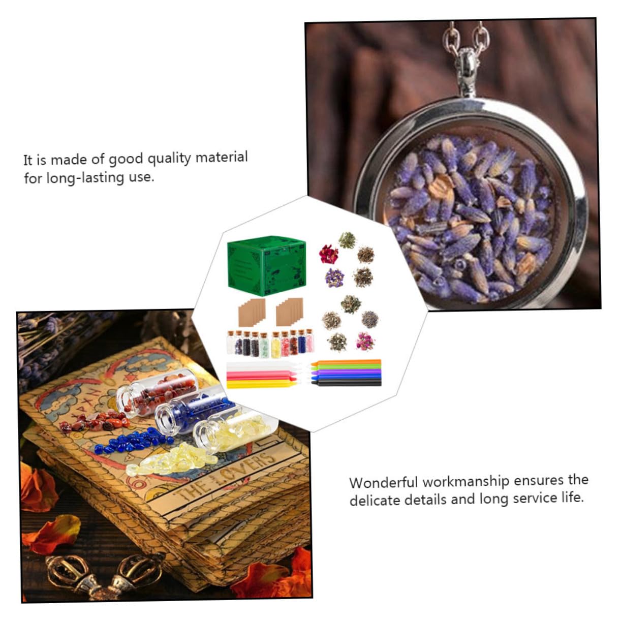 Juego de Velas Aromáticas de Cera para Brujería, Kit para Principiantes