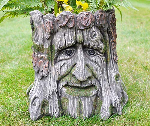 Rp Green Home Amazing Man Planter Novelty Garden Tree Stump Plant Flower Holder
