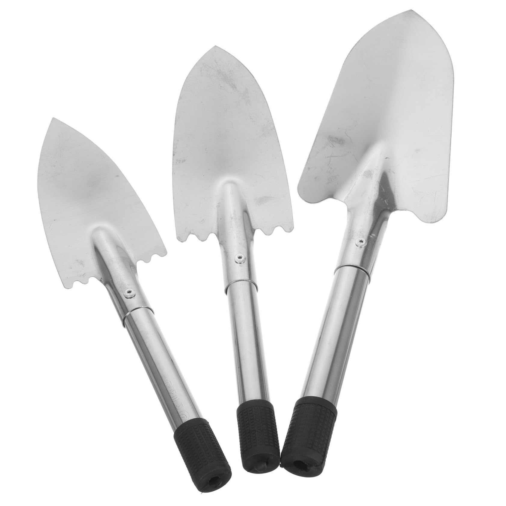 BESPORTBLE 4 Juegos Pala De Jardín De Acero Inoxidable Perforar Podadoras De Jardín Cesta Herramienta Plantar Jardín Herramienta Camping Jardín Palas para Jardineria Pala De Mano 3 Piezas * 4